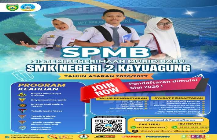 Pendaftaran (SPMB) Tahun 2026/2027 Segera dibuka